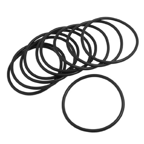 uxcell 4mm x 78mm Black Nitrile Sealing O Ring Seal Washer Grommets 10 Pcs