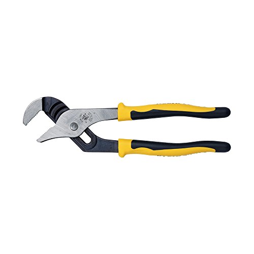 Klein Tools J50210 Pliers Adjustable Jaw Pump Pliers Tongue and Groove with Dual Material Handles 10Inch